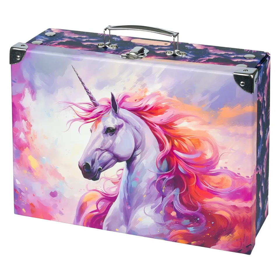 baagl-royal-unicorn-mallette-scolaire-pliable-licorne image 1