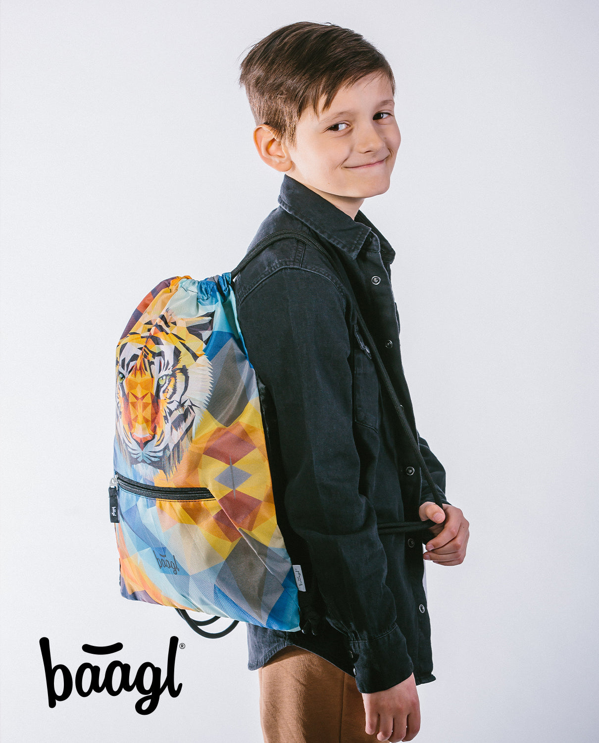 baagl-gym-sack-tiger-sac-de-gym-poche-zipp-e-tigre image 5