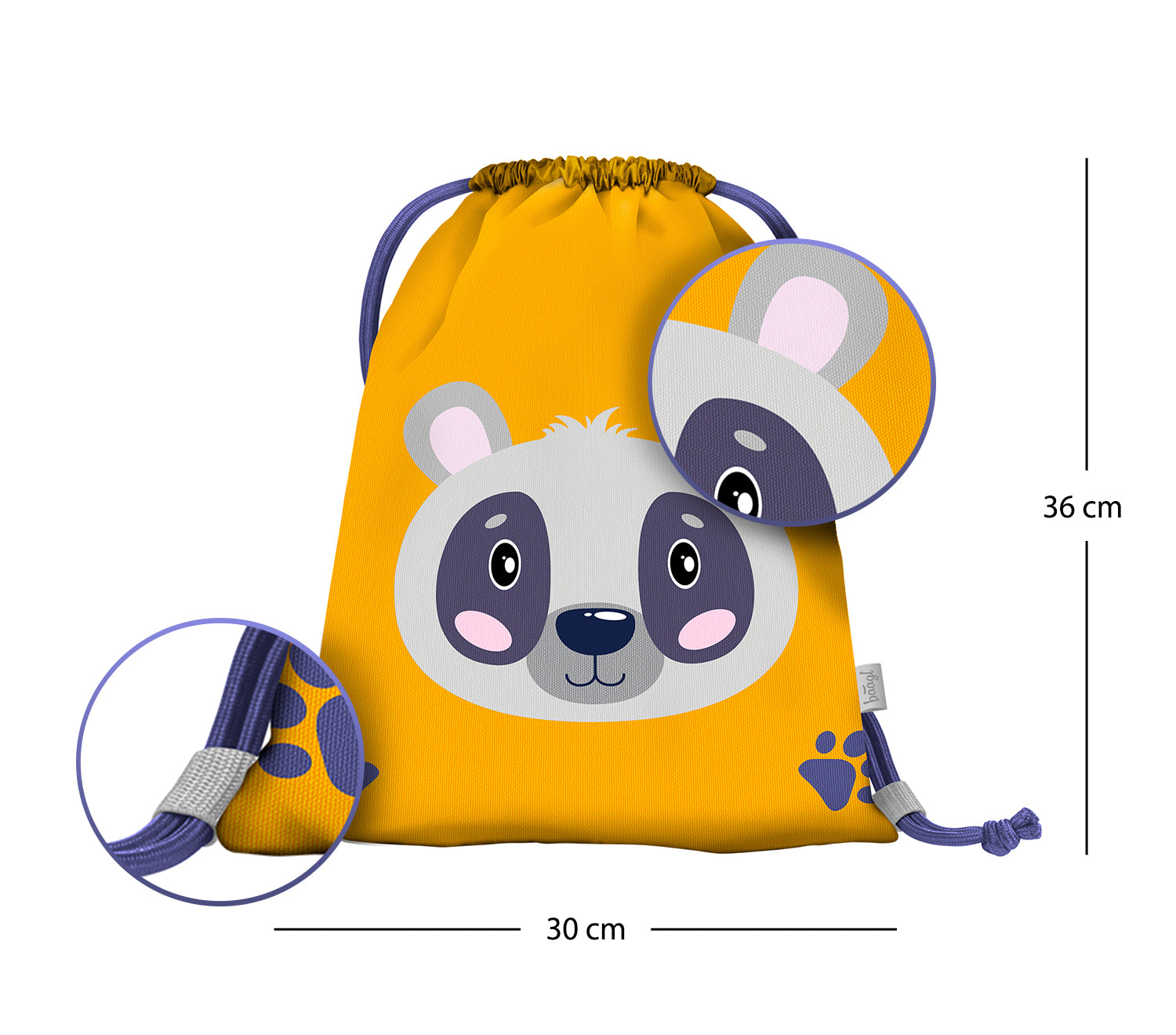 baagl-gym-sacks-raccoon-sac-gym-maternelle-raton-laveur image 3