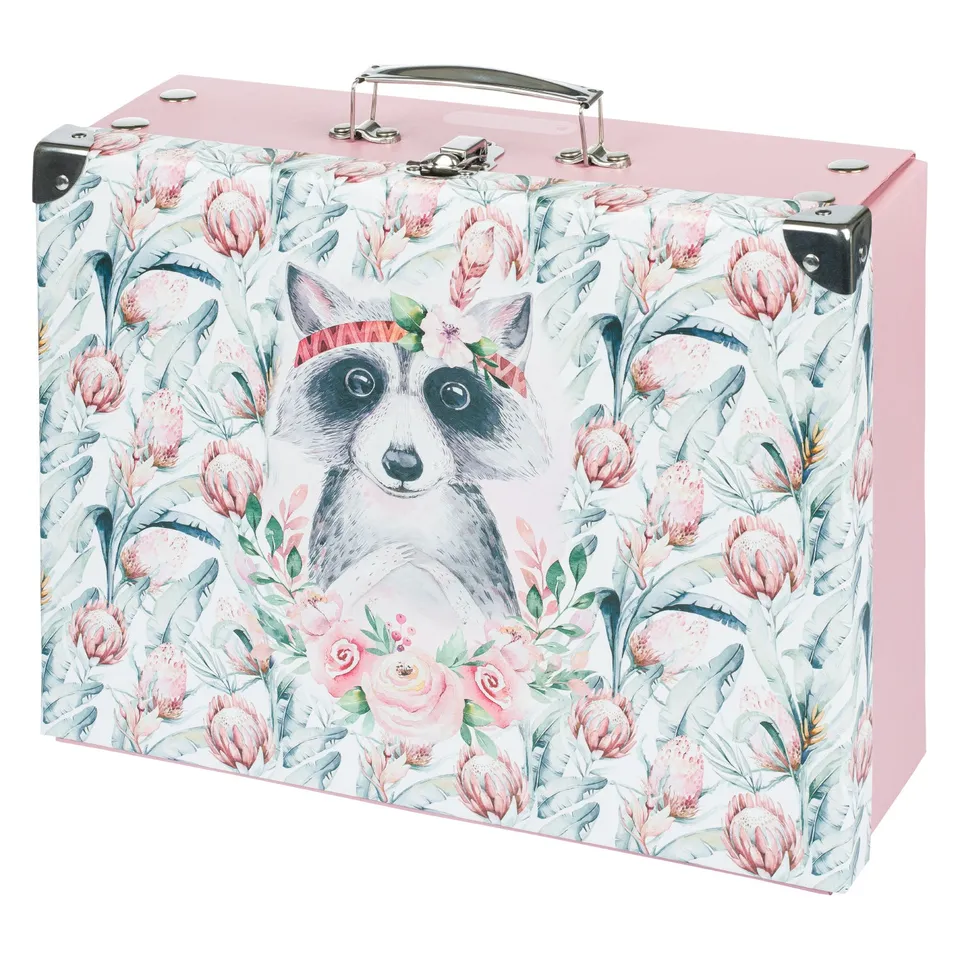 baagl-raccoon-mallette-scolaire-pliable-enfant-raton-laveur image 1