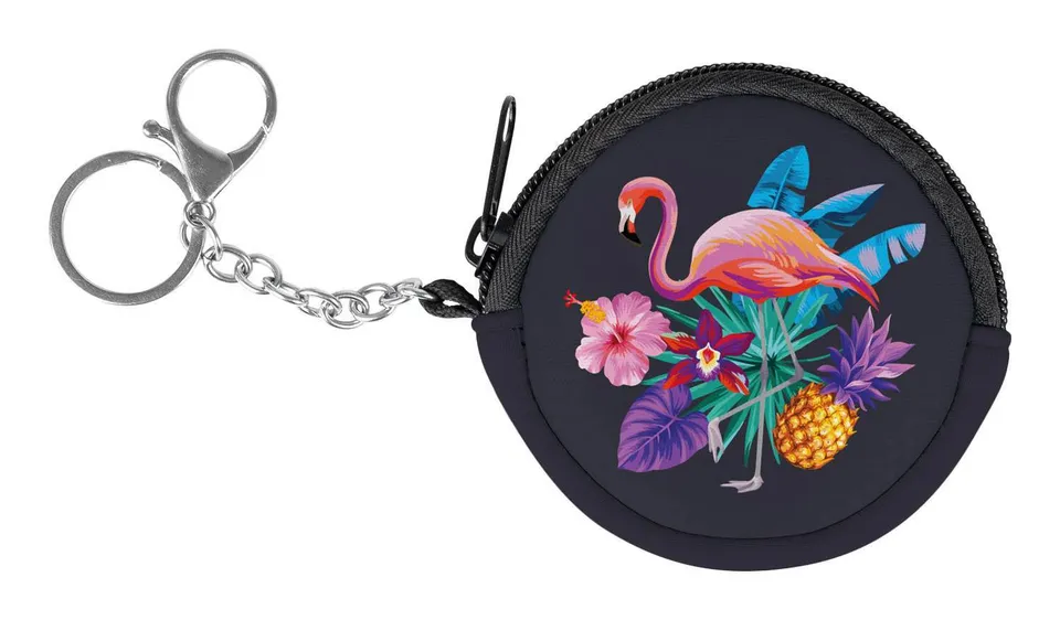 baagl-flamingo-porte-monnaie-enfant-rond-flamant image 1