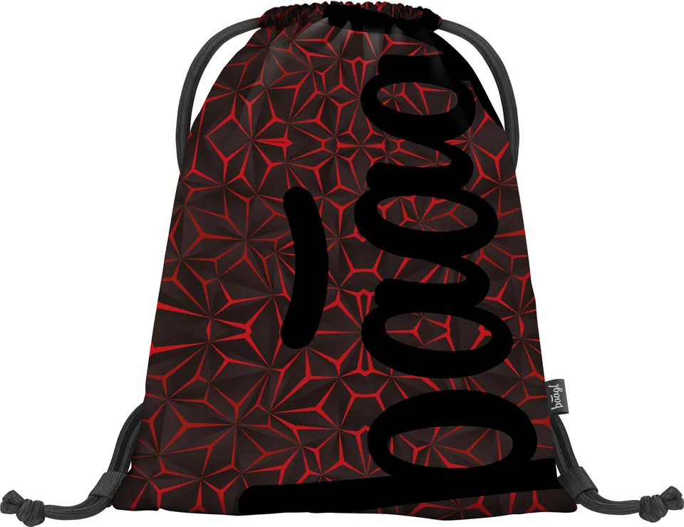 baagl-red-polygon-gym-sack-sac-sport-ficelle-rouge image 1