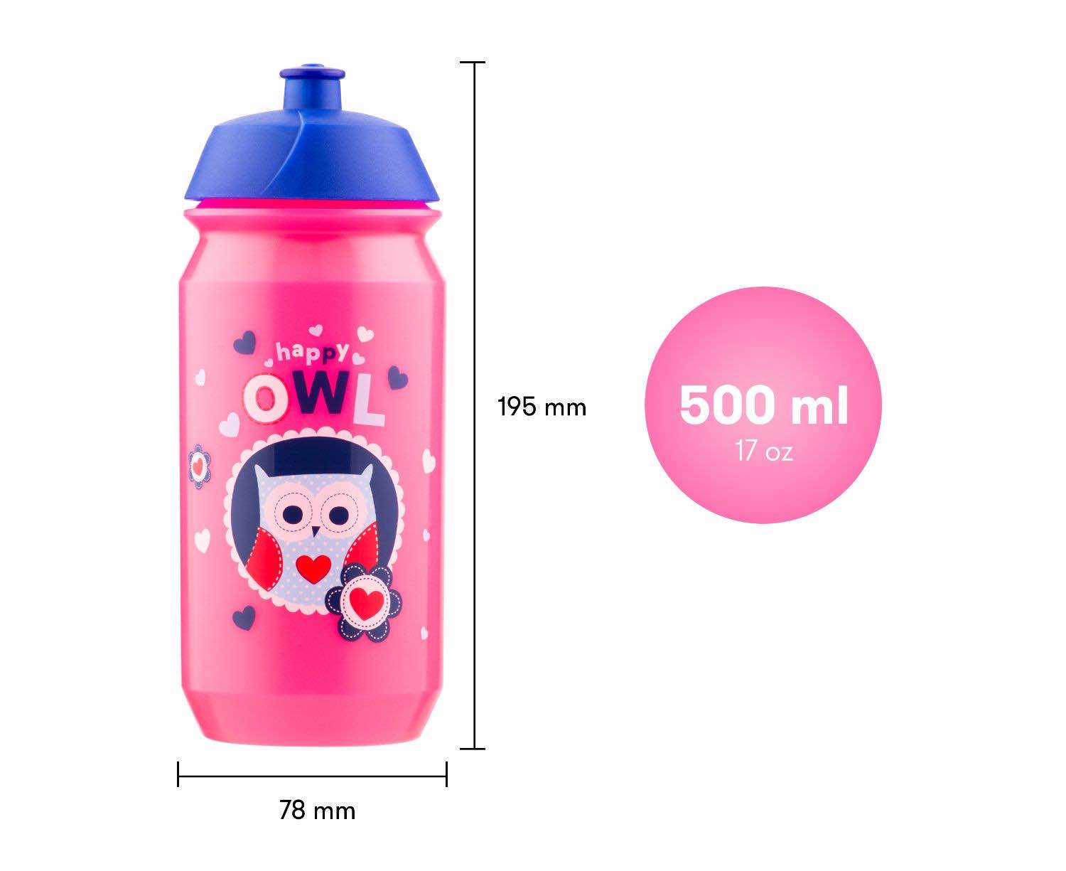 baagl-little-owls-gourde-enfant-500-ml-chouettes-sans-bpa image 3