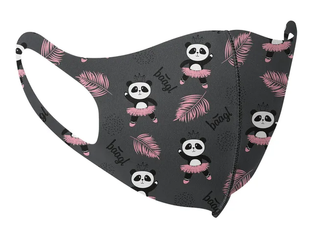 baagl-panda-masque-tissu-enfant-lavable-microfibre image 1