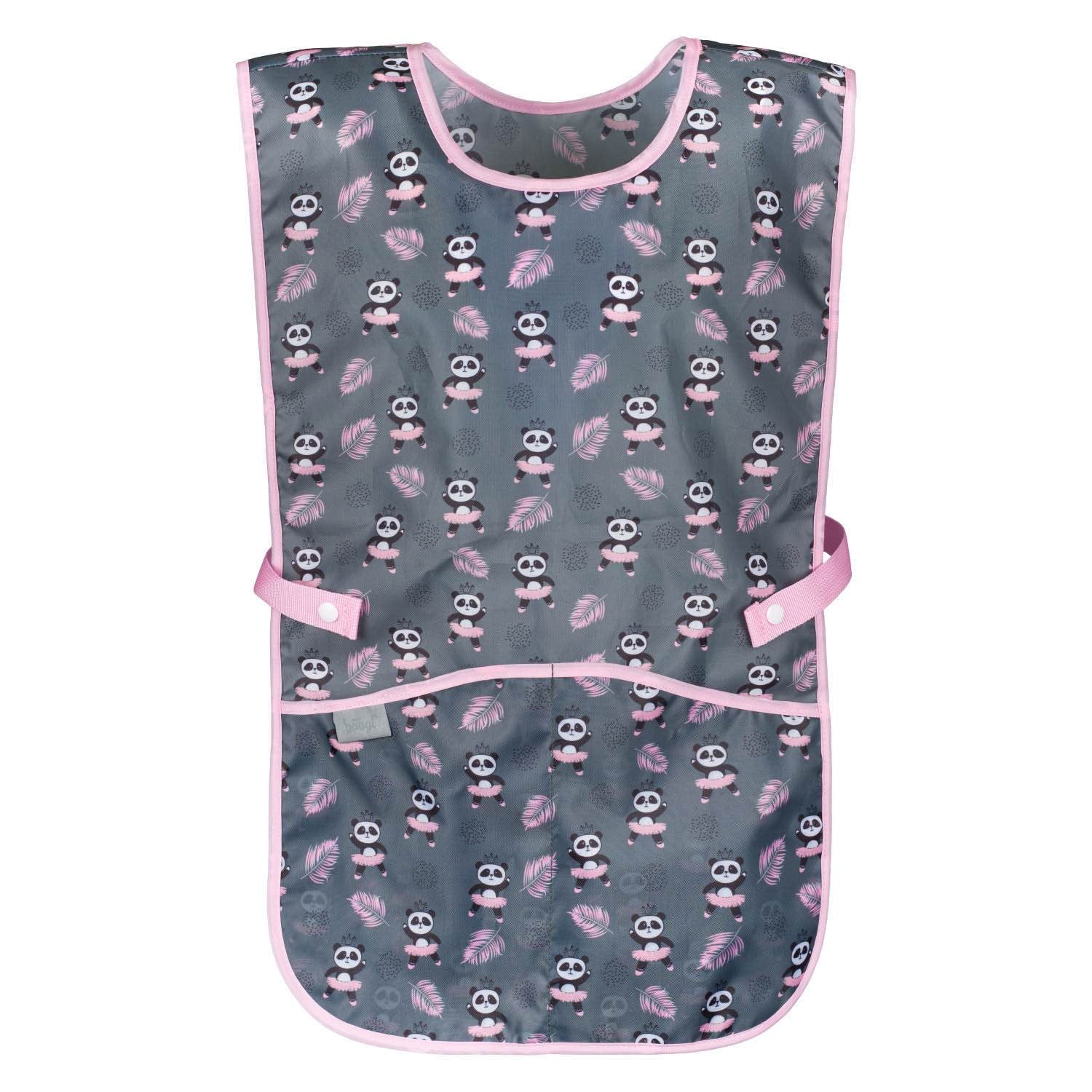 baagl-panda-tablier-enfant-peinture-2-poches-lavable image 1