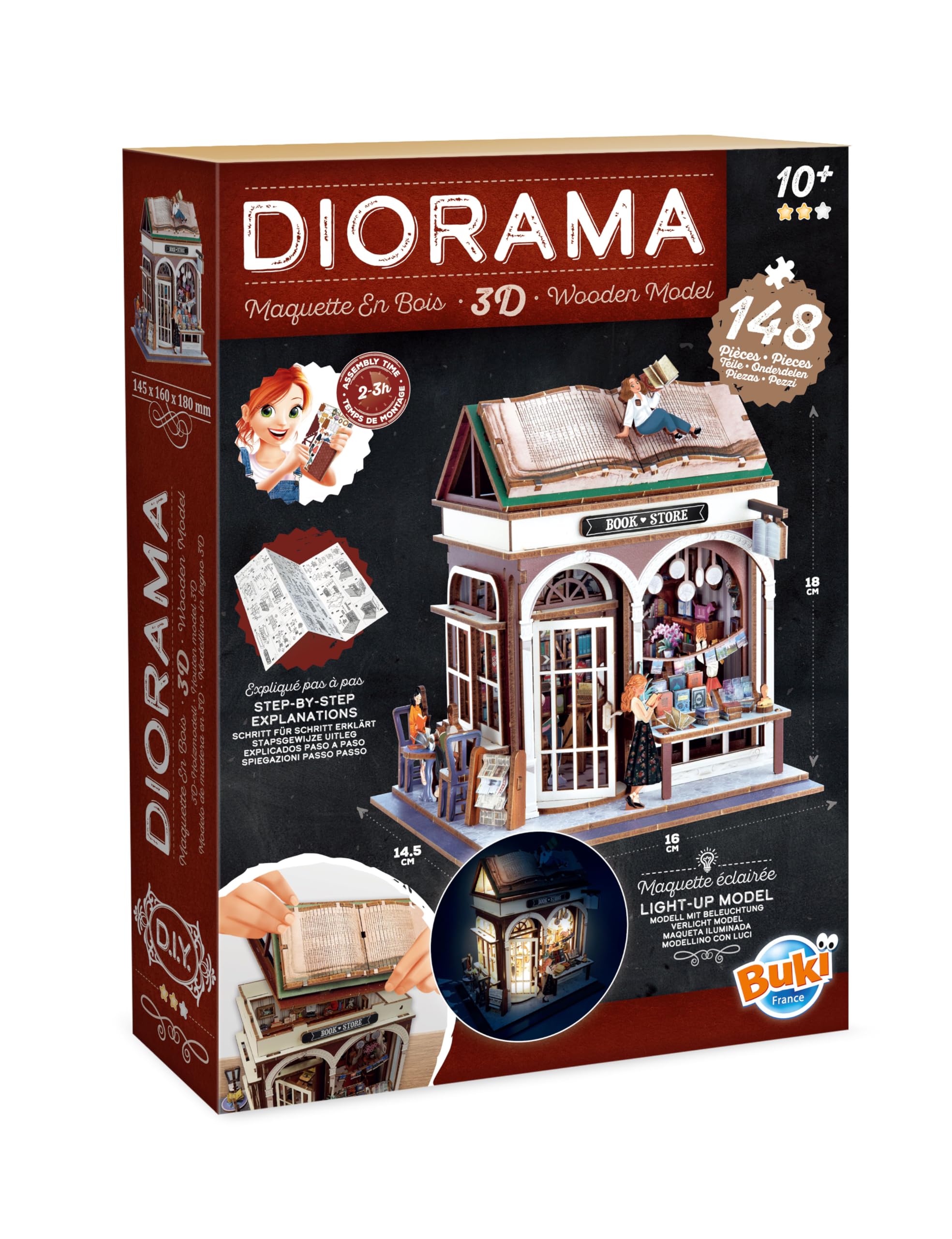 buki-espace-diorama-librairie-maquette-bois-led-148-pi-ces image 2
