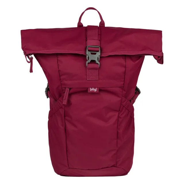 baagl-roll-sac-dos-burgundy-bordeaux-29-l-recycl image 1