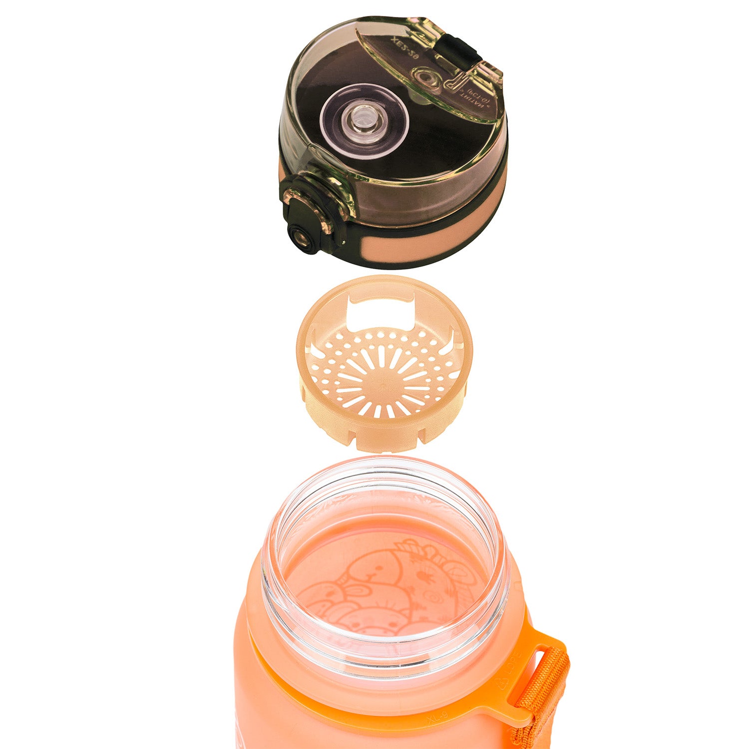 baagl-drinking-bottles-gourde-gradient-animals-350-ml image 6