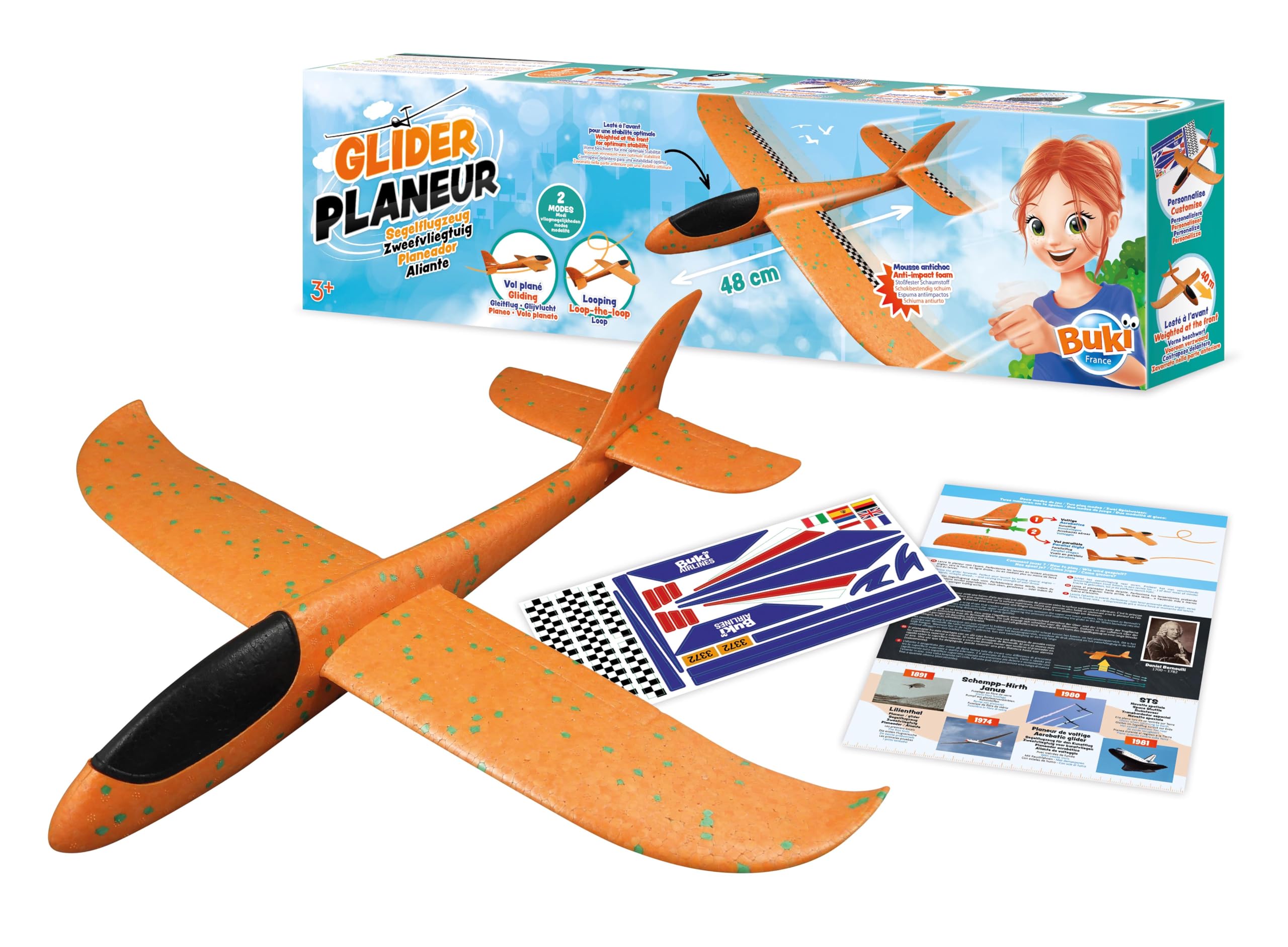 buki-grand-planeur-48-cm-avion-jouet-stabilis-stickers image 2