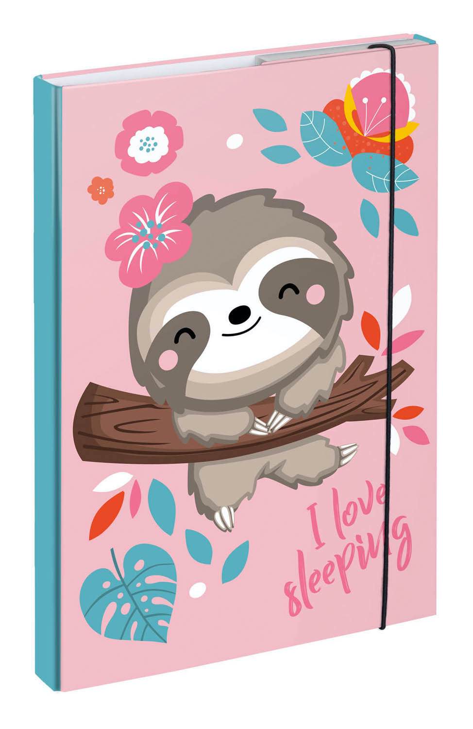 baagl-notebook-folders-a4-sloth-chemise-a4-lastique image 1