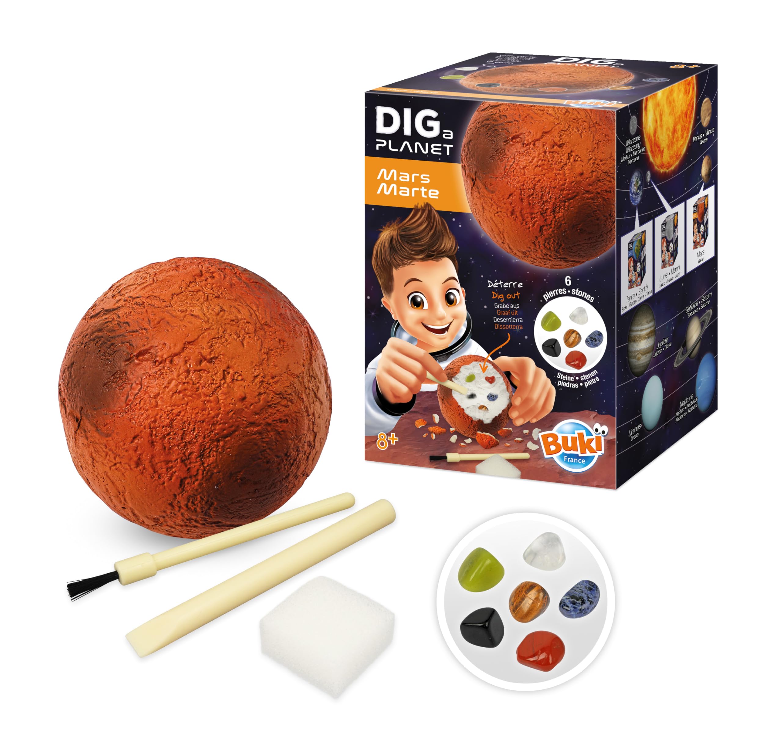 buki-espace-dig-planet-mars-kit-fouille-6-pierres-v-ritables image 1