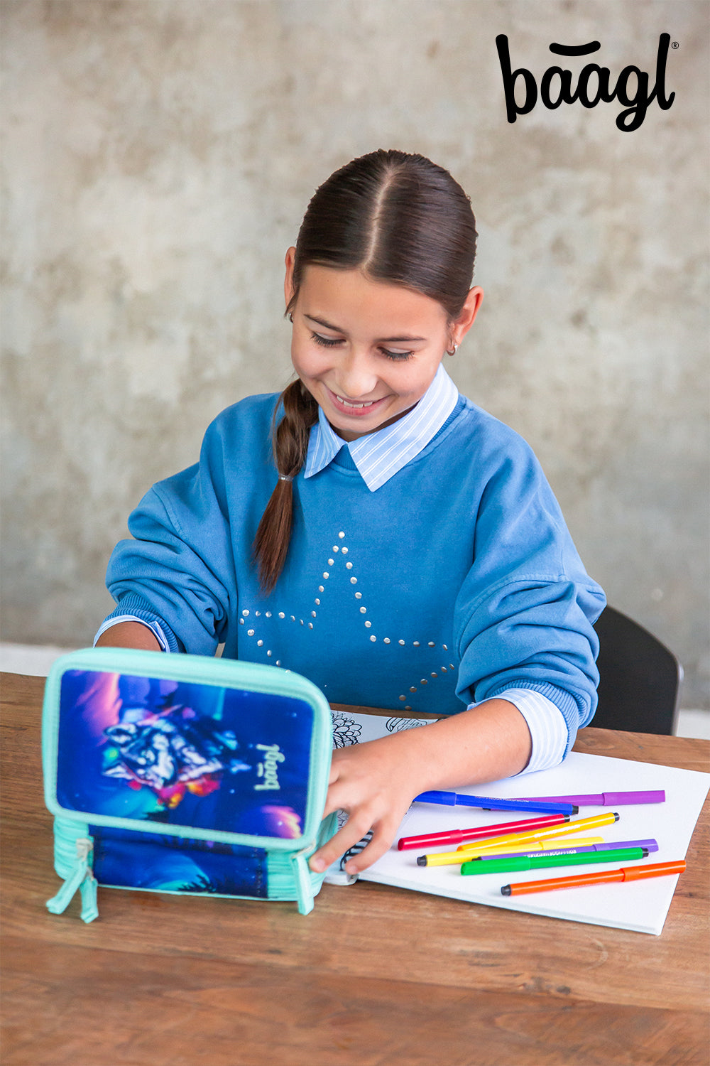baagl-aurora-trousse-scolaire-3-compartiments-vide image 7