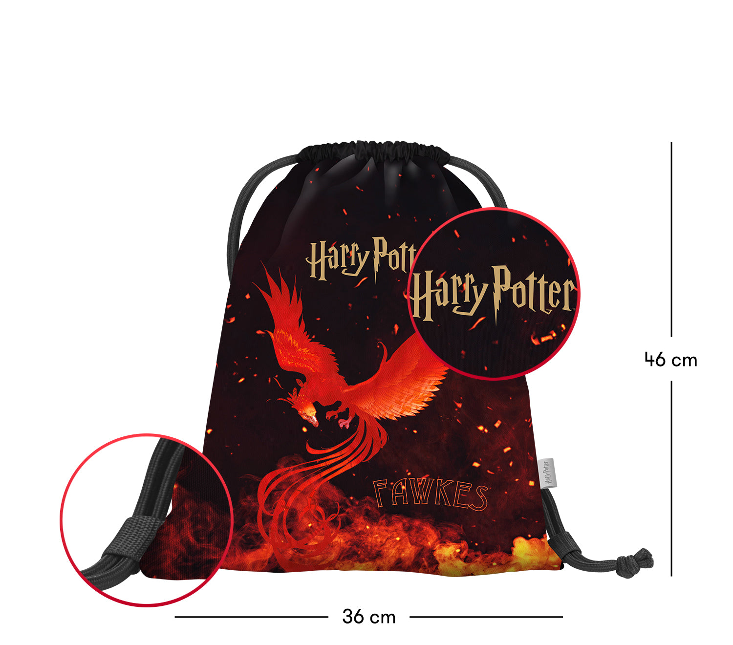 baagl-harry-potter-phoenix-sac-gym-enfant-recycl image 3