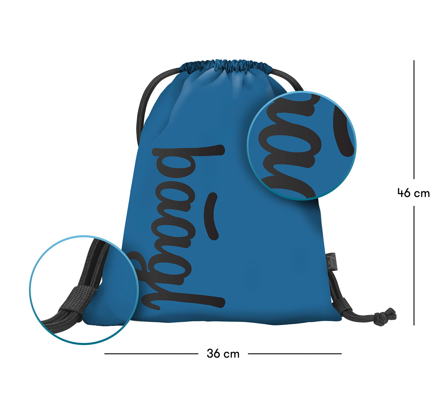 baagl-gym-sacks-ocean-blue-sac-gym-bleu image 3