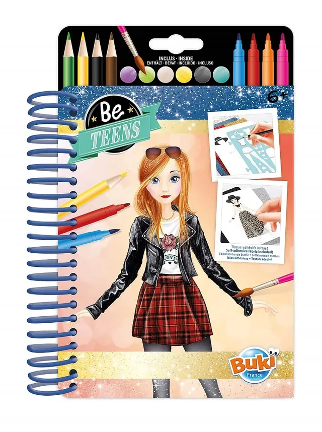 buki-cm103-carnet-de-mode-tenue-rock-28-pages image 1