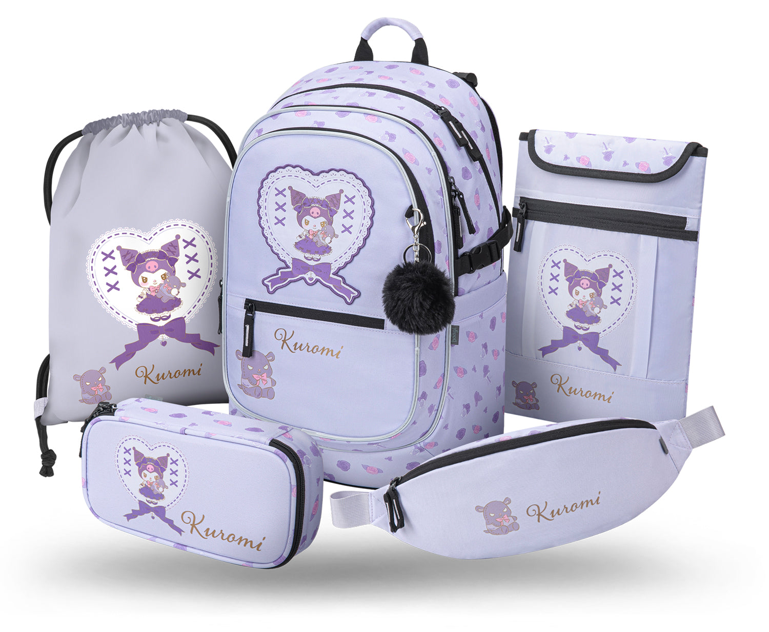 baagl-core-kuromi-sweet-one-iii-set-scolaire-3-pi-ces image 1