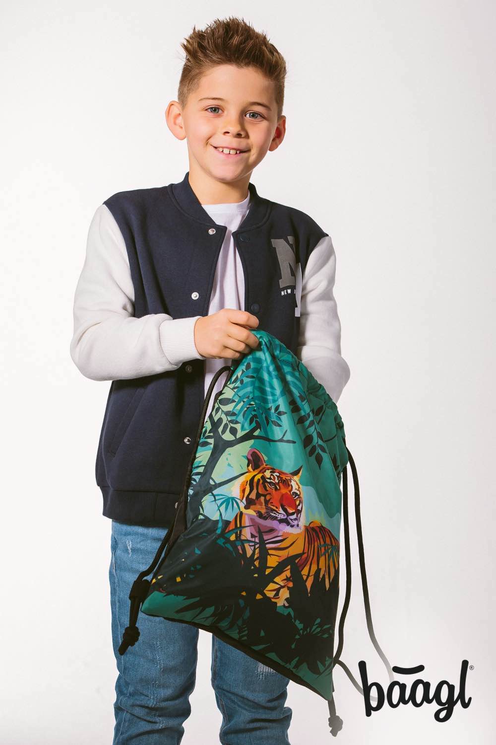 baagl-tiger-sac-de-gym-enfant-sac-sport-tigre-lavable image 5