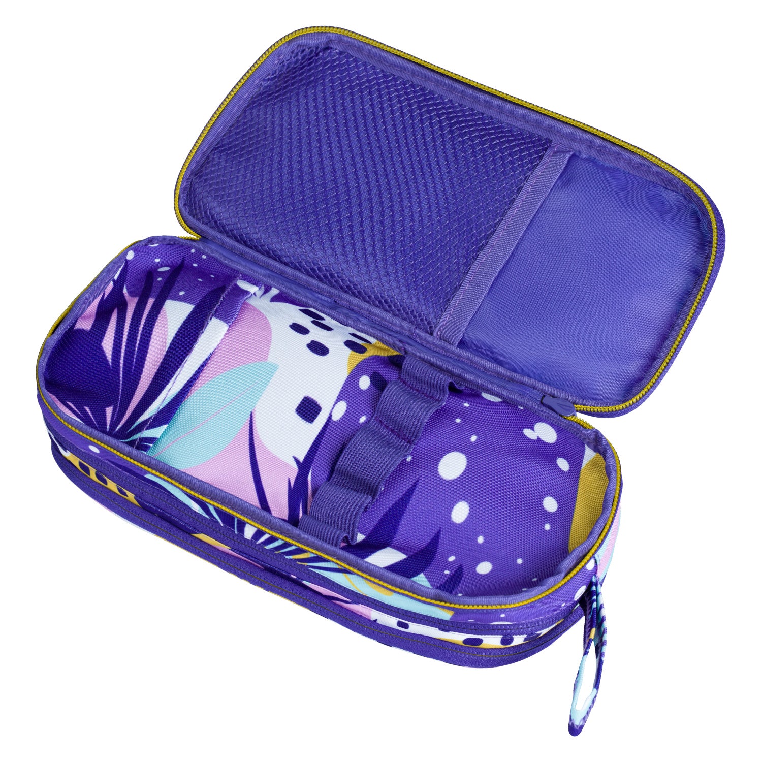 baagl-student-trousse-tudiante-violet-3-compartiments-zipp-s image 3