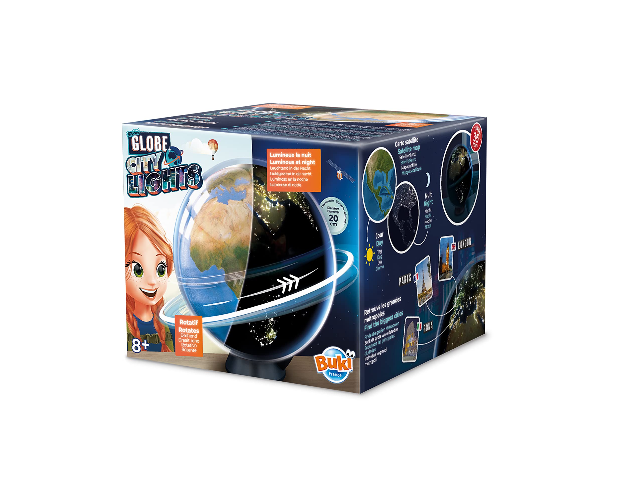 buki-espace-globe-citylight-terrestre-lumineux-jour-nuit-20-cm image 2