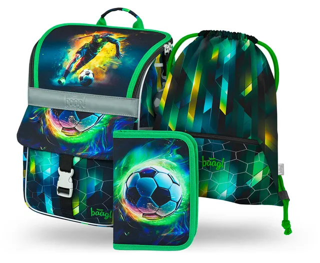 baagl-zippy-football-player-cartable-gar-on-foot-3-pi-ces image 1