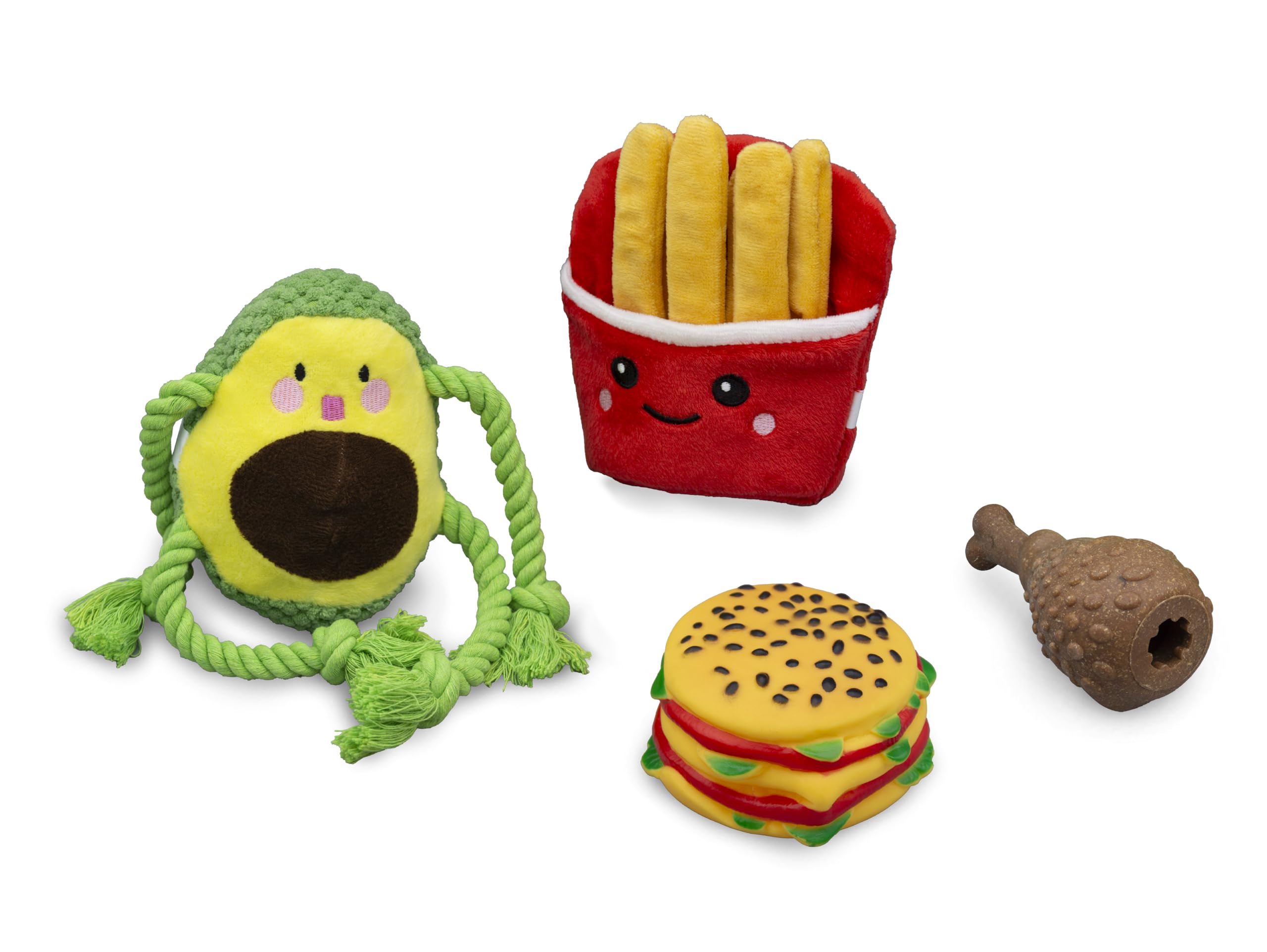 buki-pets-pet002-pack-4-jouets-chien-food-couineurs image 2