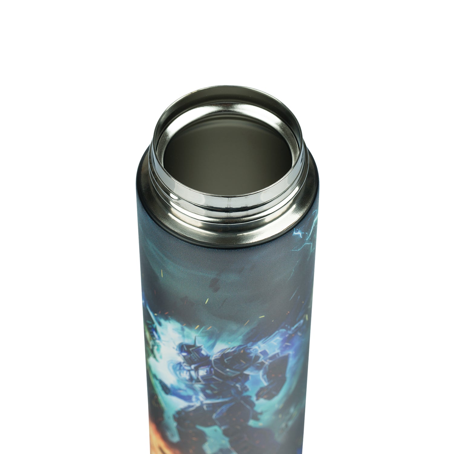 baagl-thermo-bottle-robots-gourde-isotherme-450-ml-inox image 4