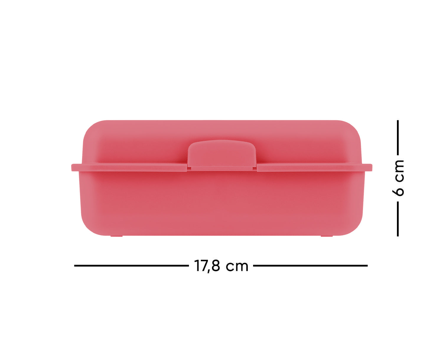 baagl-rainbow-red-lunch-box-rose-plastique image 3