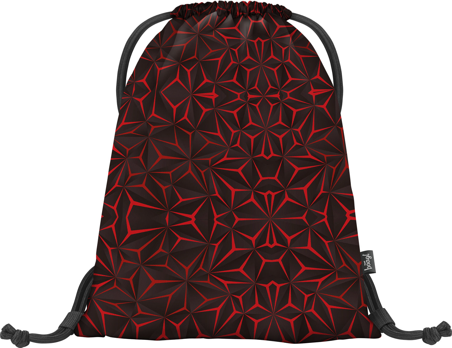 baagl-red-polygon-gym-sack-sac-sport-ficelle-rouge image 2