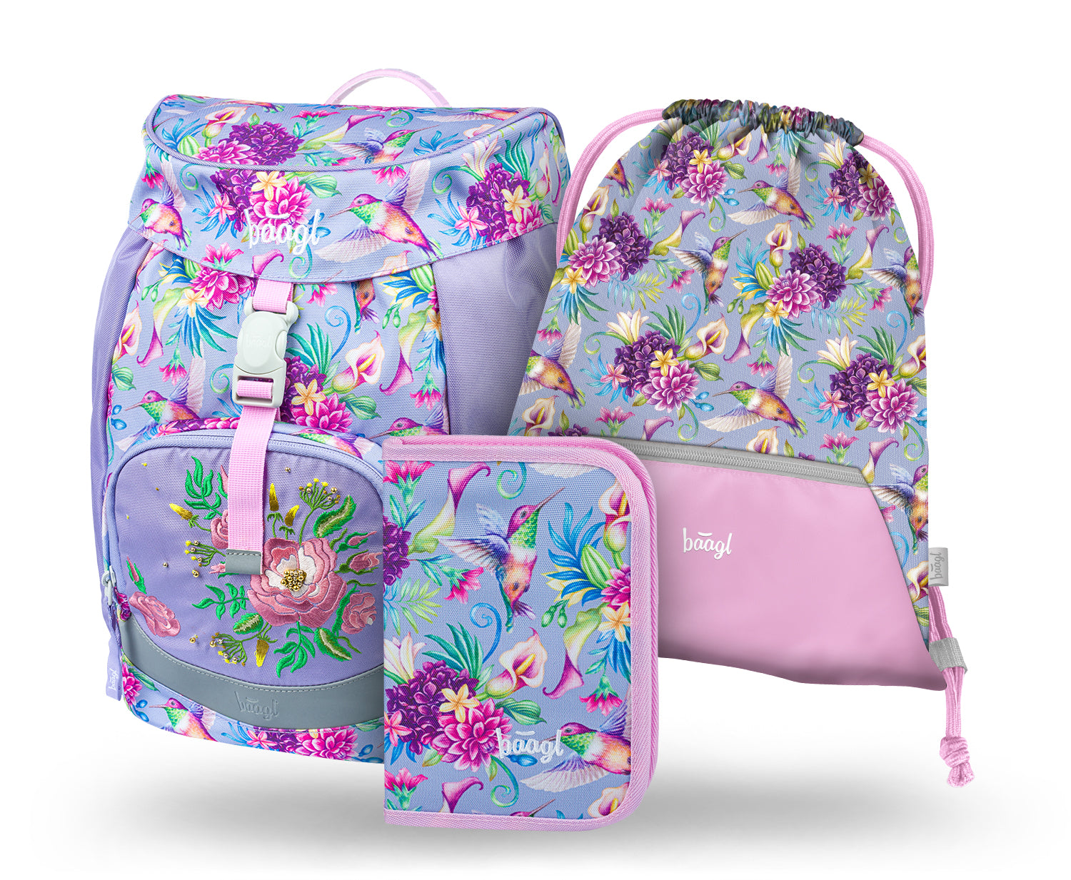 baagl-airy-hummingbird-cartable-scolaire-set-3-pi-ces-l-ger image 1