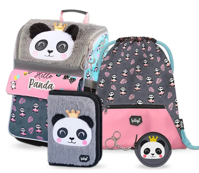 baagl-zippy-panda-iii-set-scolaire-panda-3-pi-ces image 1
