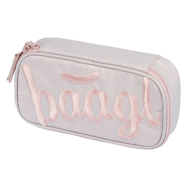 baagl-school-creamy-trousse-scolaire-beige-mati-re-recycl-e image 1