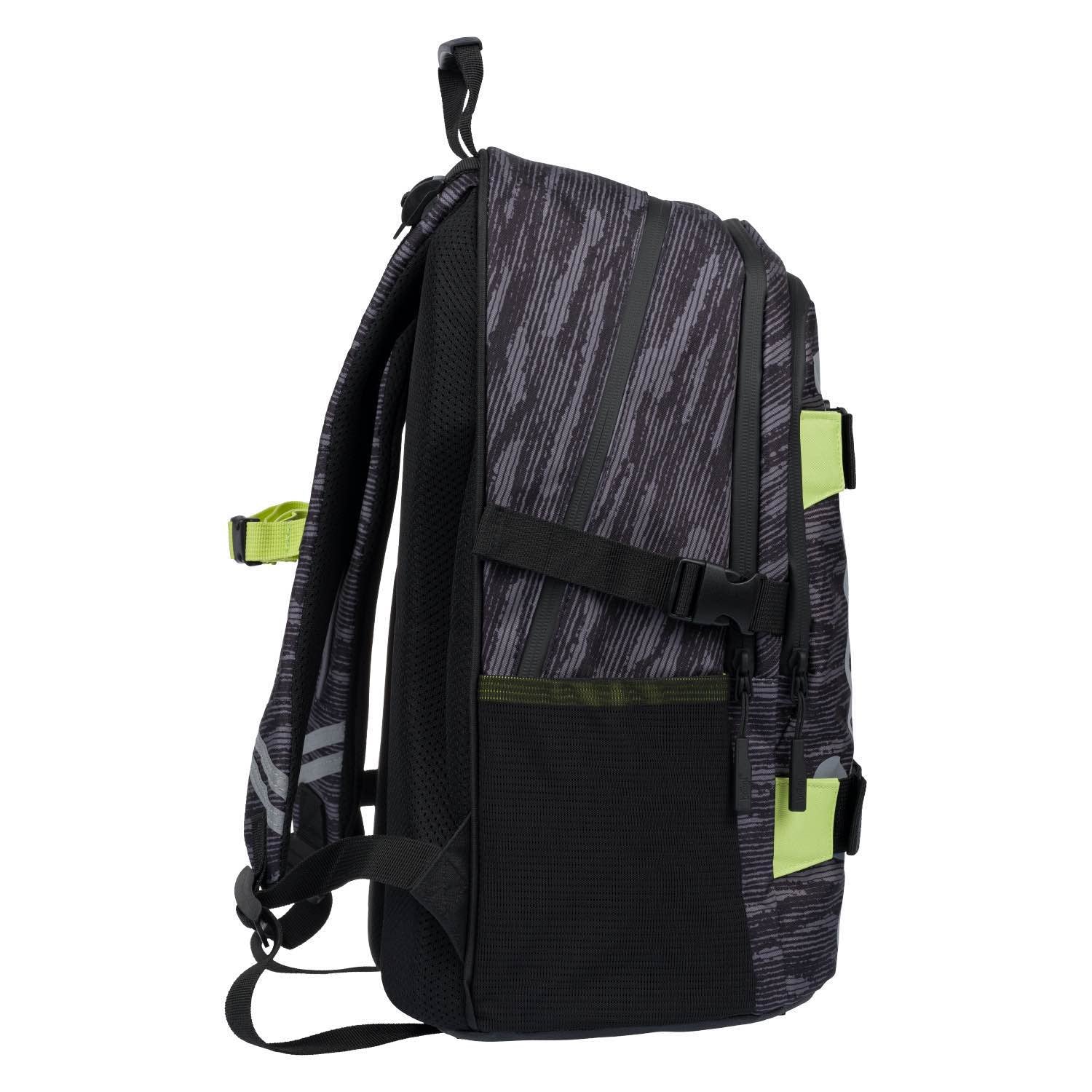baagl-skate-grey-sac-dos-scolaire-25-l-skateboard image 3
