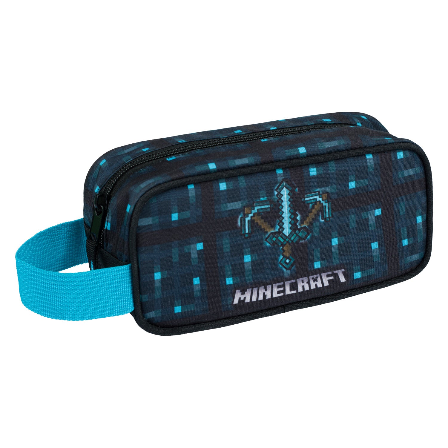 baagl-minecraft-blue-axe-and-sword-set-trousse-sac-gym image 5