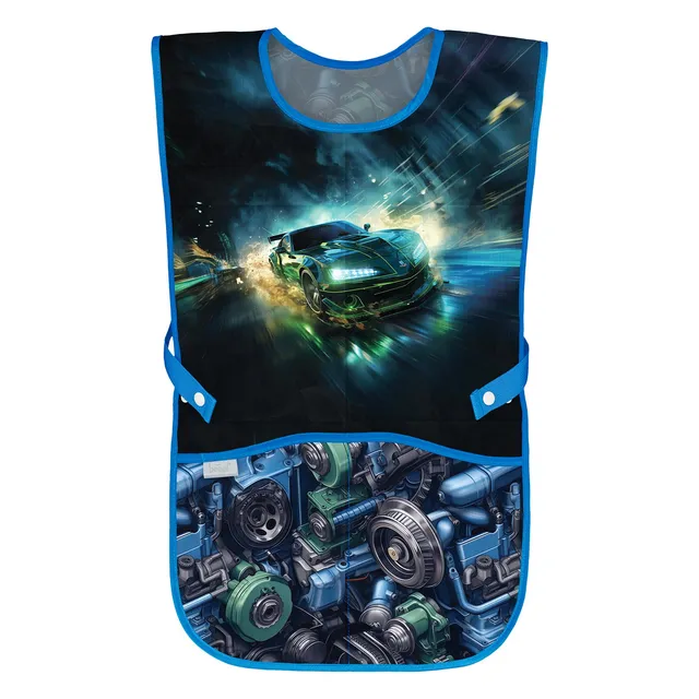 baagl-racing-car-tablier-enfant-voiture-de-course-poches image 1