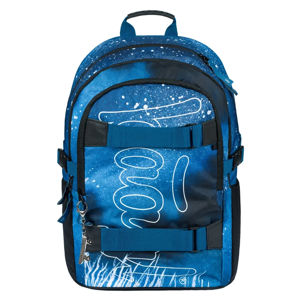 baagl-skate-steel-sac-dos-scolaire-25-l-skateboard image 1