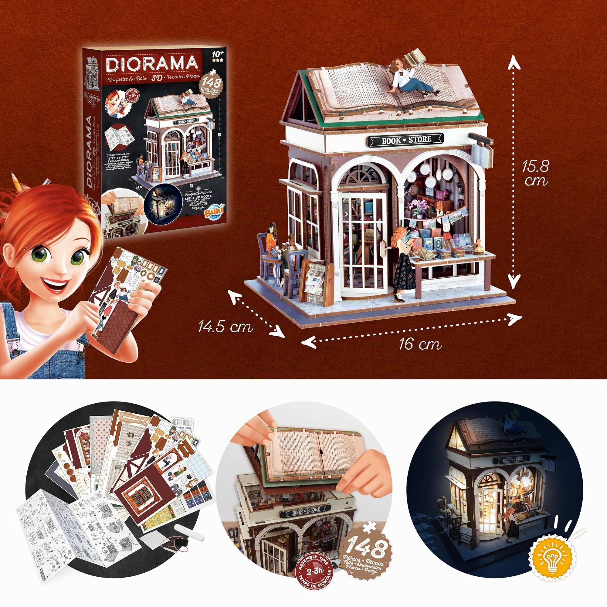 buki-espace-diorama-librairie-maquette-bois-led-148-pi-ces image 5