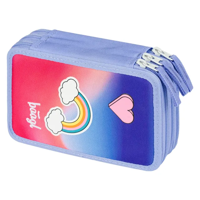 baagl-three-tier-rainbow-red-trousse-3-compartiments-vide image 1