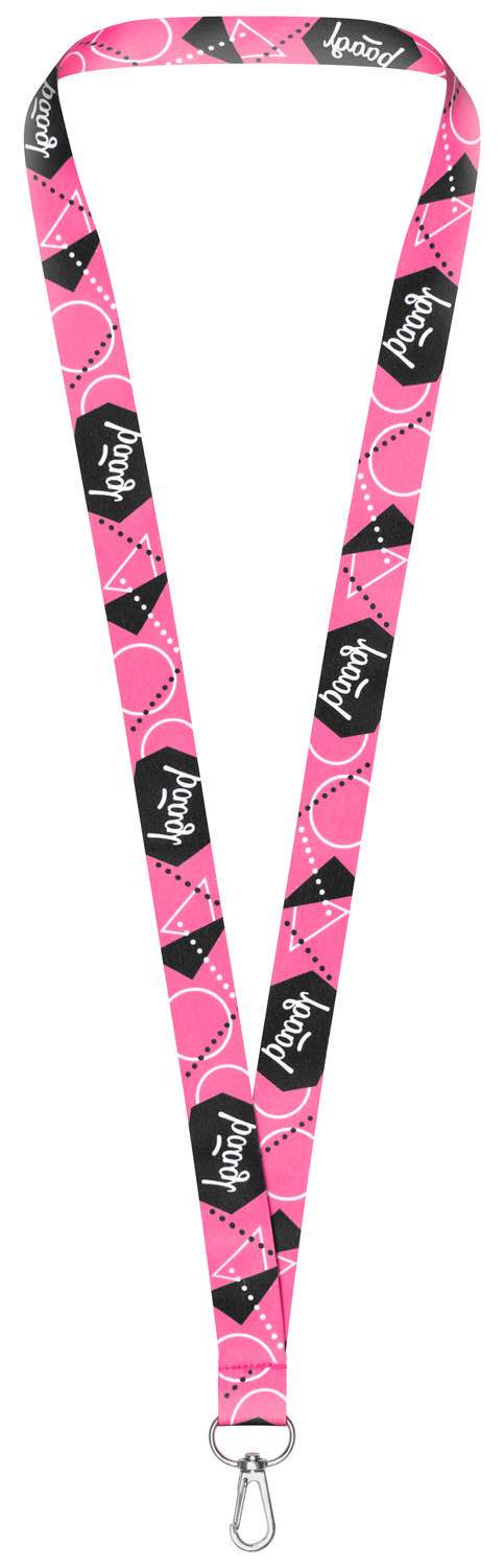 baagl-lanyard-rose-porte-cl-s-tour-de-cou-nylon-enfant image 2