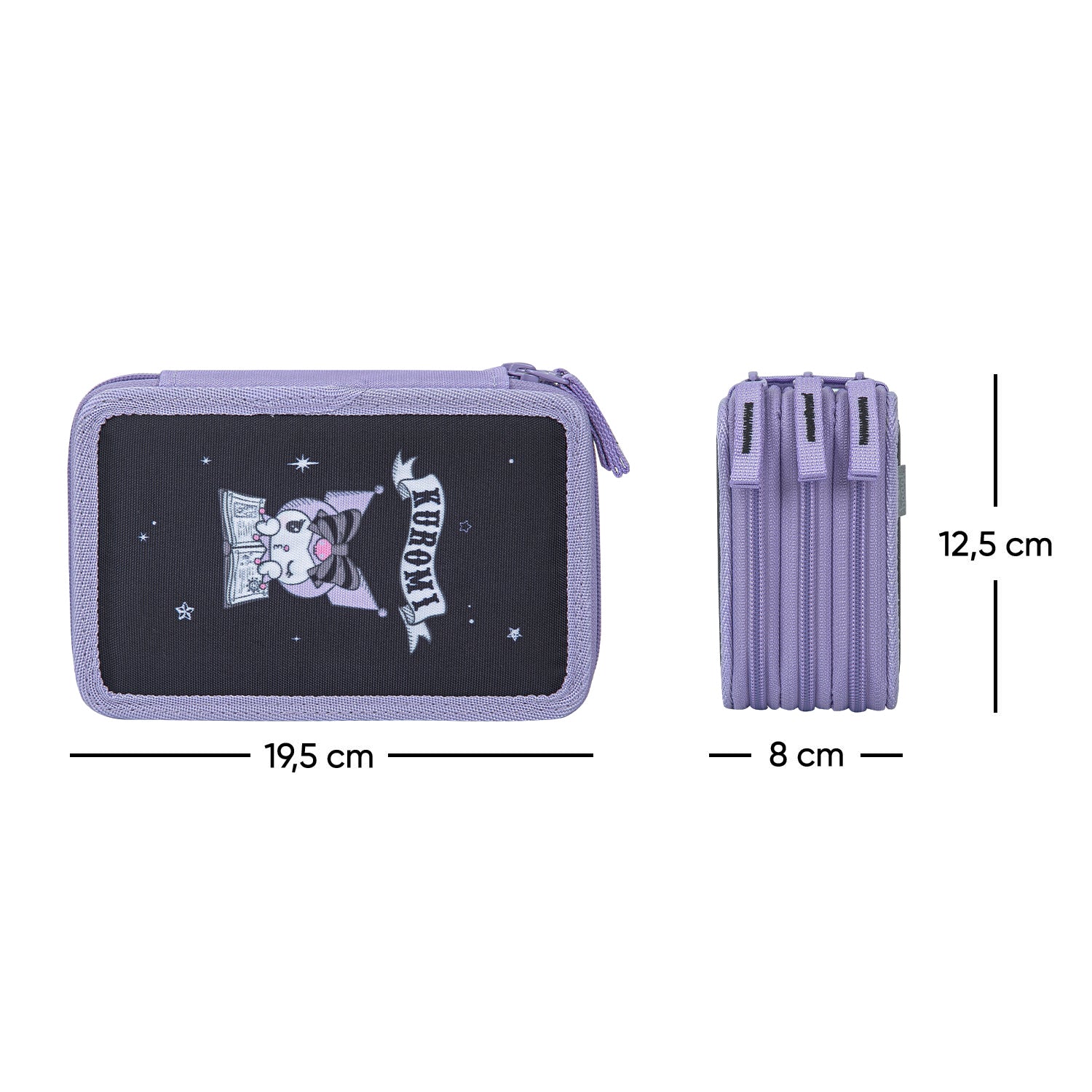 baagl-three-tier-kuromi-fortune-dream-trousse-3-compartiments image 6