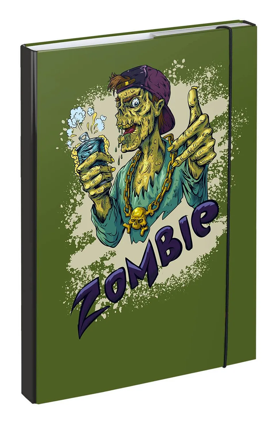 baagl-zombie-chemise-a4-lastique-motif-zombie image 1