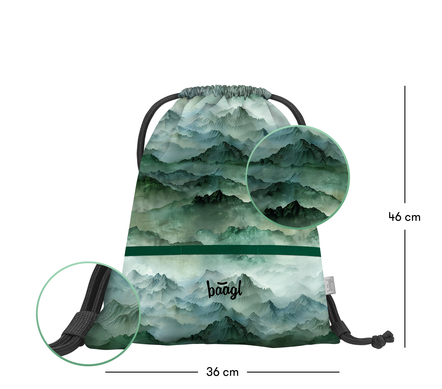 baagl-dino-sac-de-gym-enfant-dino-avec-mousqueton image 3