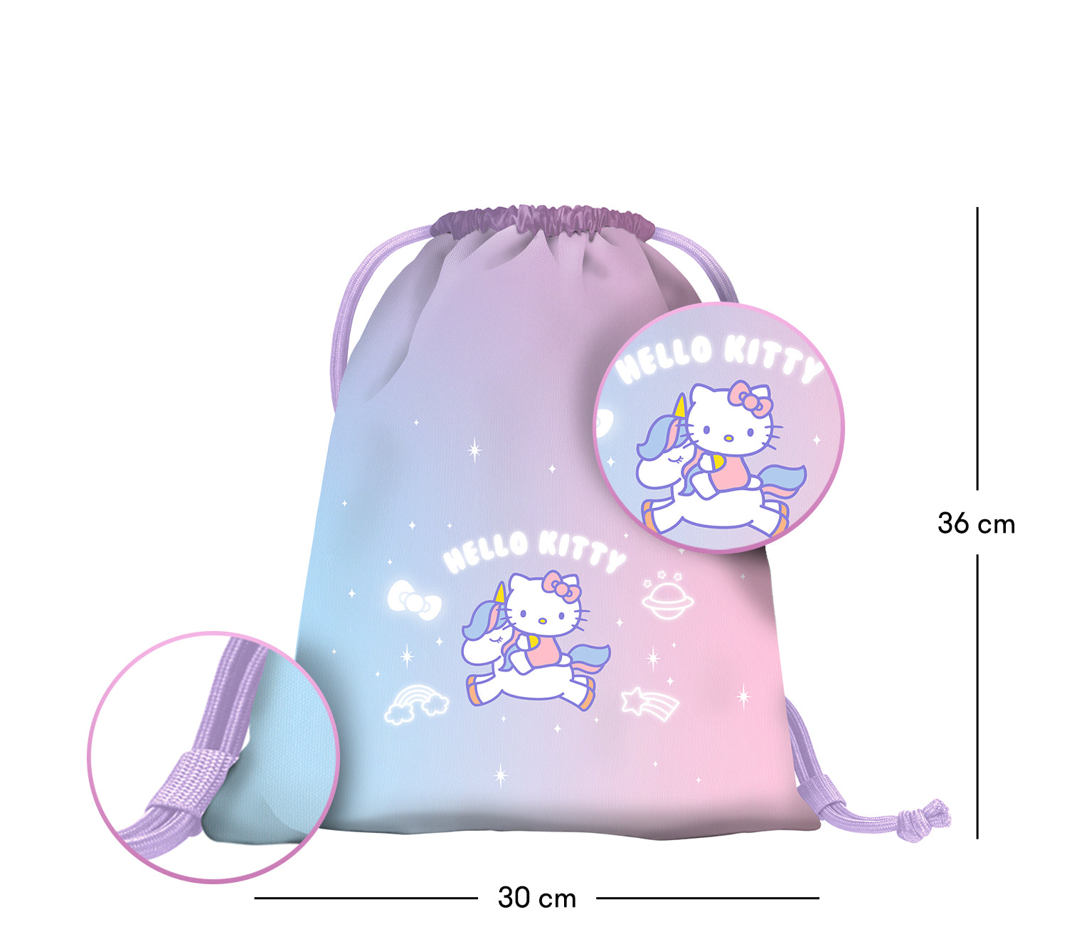 baagl-gym-sacks-hello-kitty-licorne-sac-gym-maternelle image 3