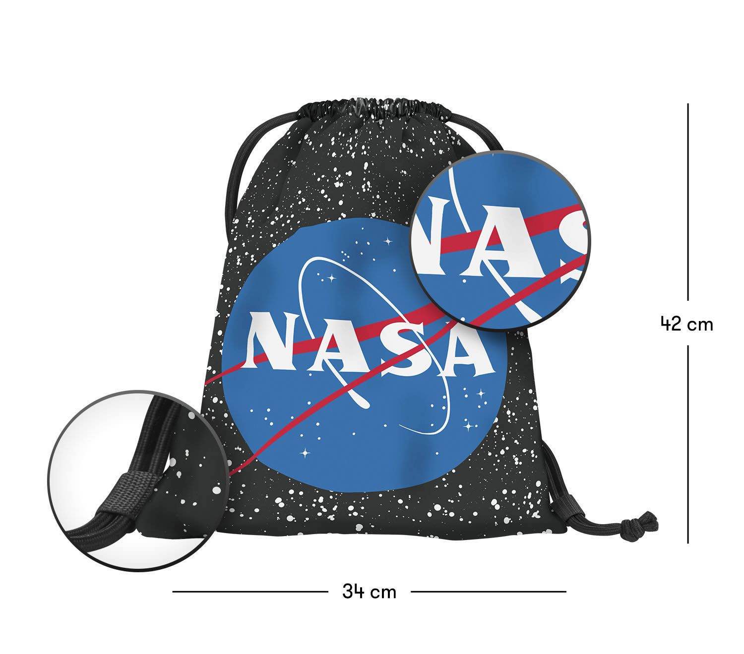 baagl-gym-sacks-sac-gym-nasa-cordon-lavable image 3