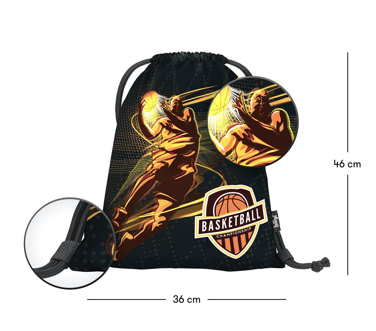 baagl-basketball-player-sac-de-gym-cordon-lavable image 3