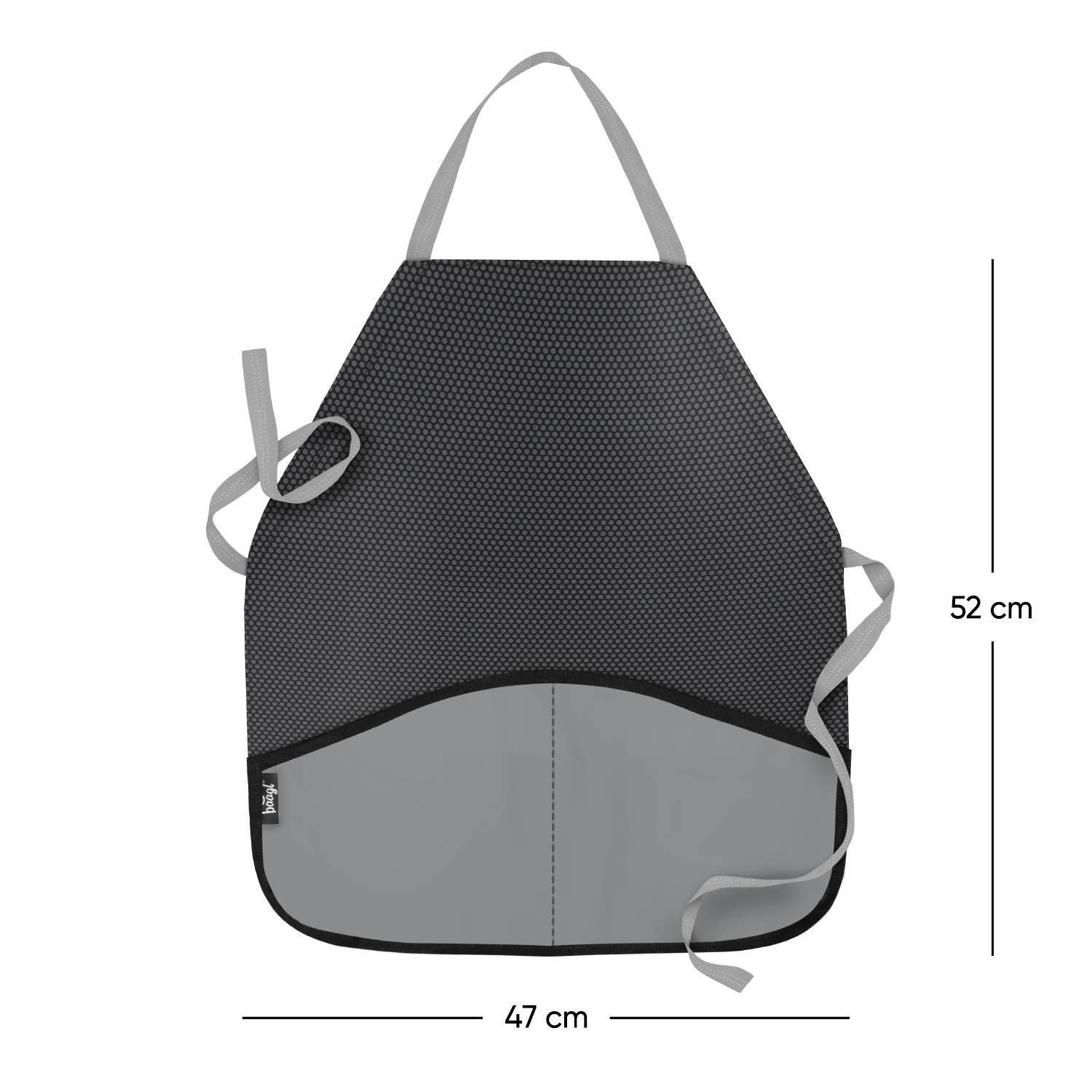 baagl-aprons-tablier-enfant-gris-lavable-2-poches image 3