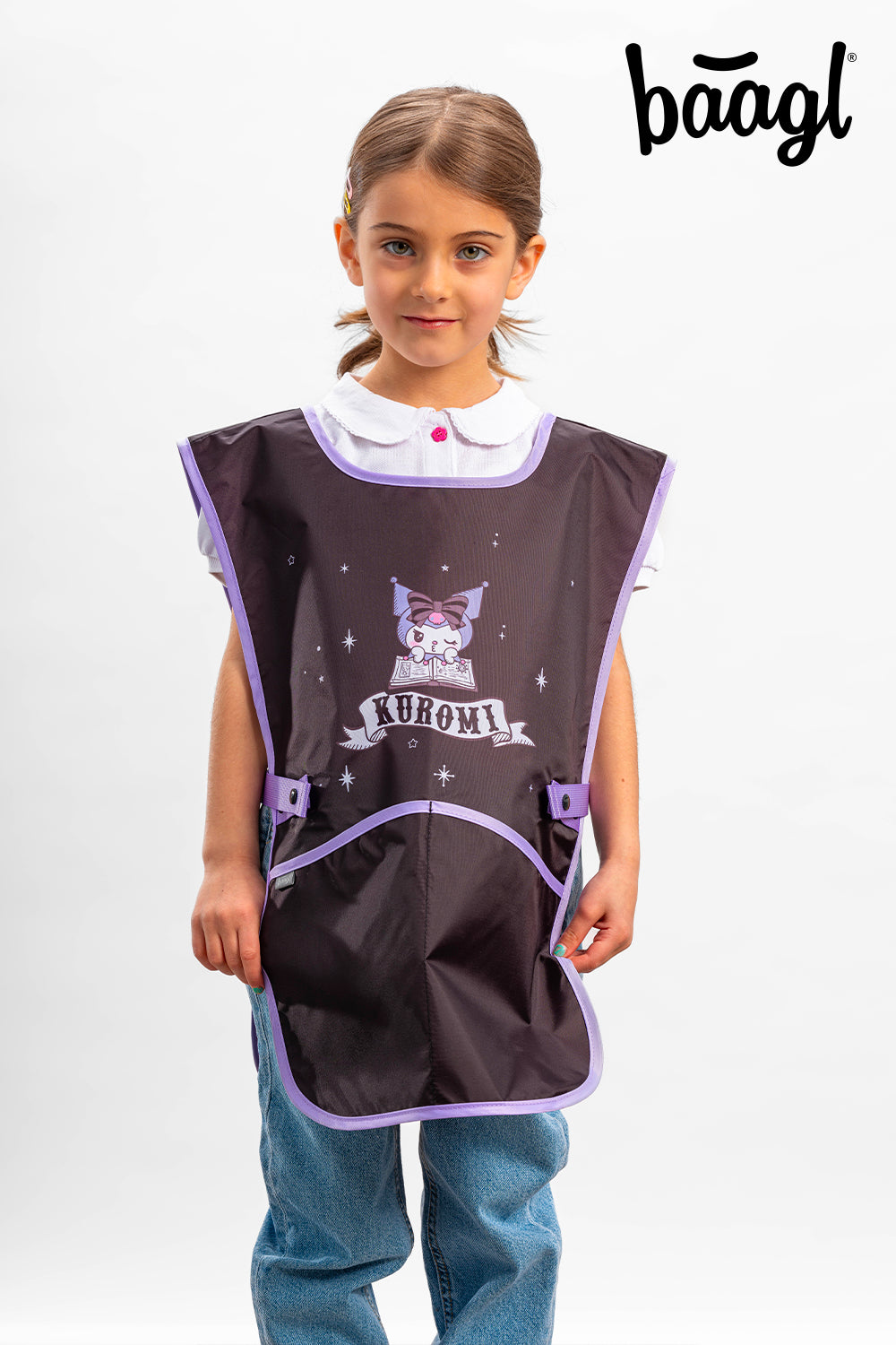 baagl-kuromi-fortune-dream-tablier-enfant-lavable image 5