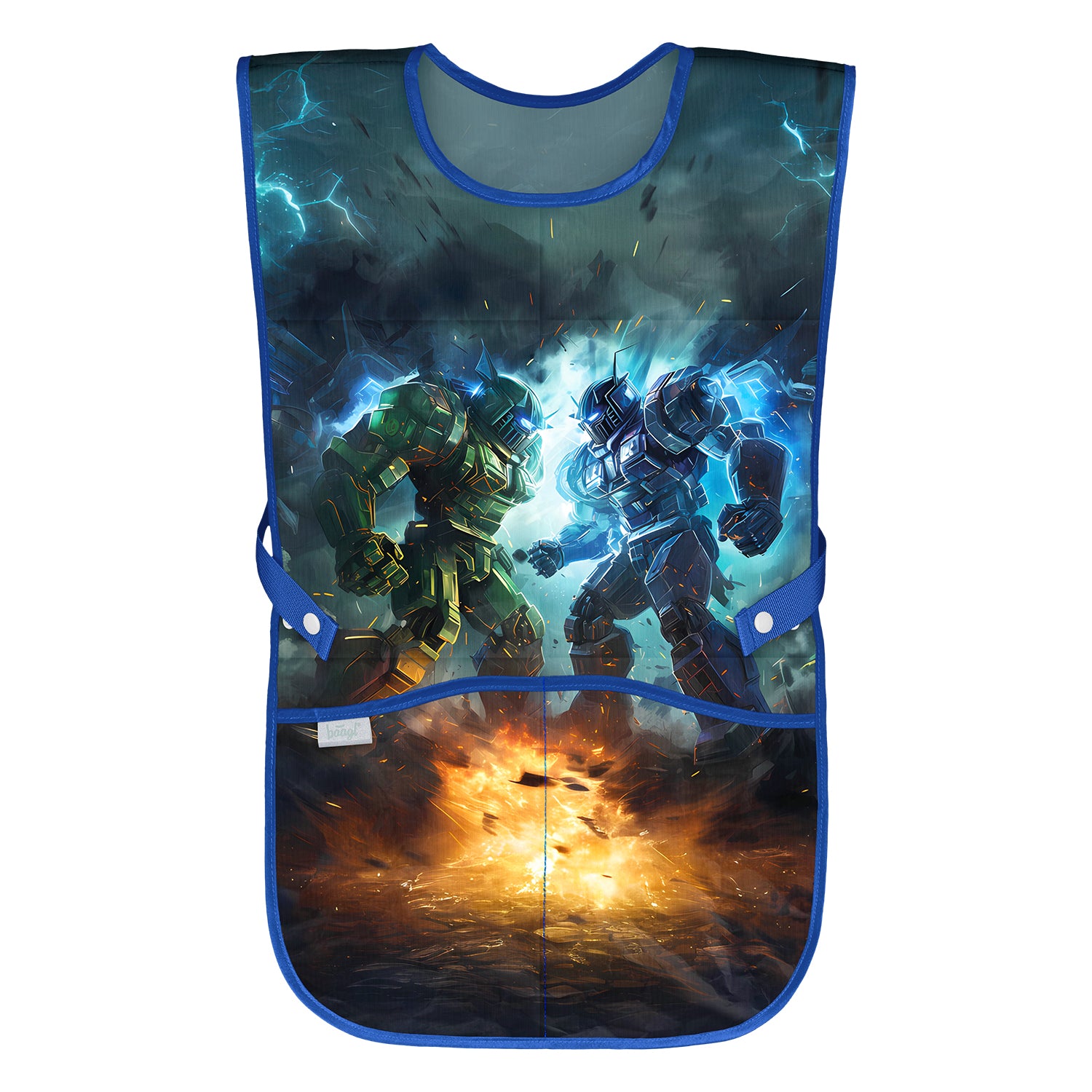 baagl-robots-tablier-enfant-lavable-2-poches image 1