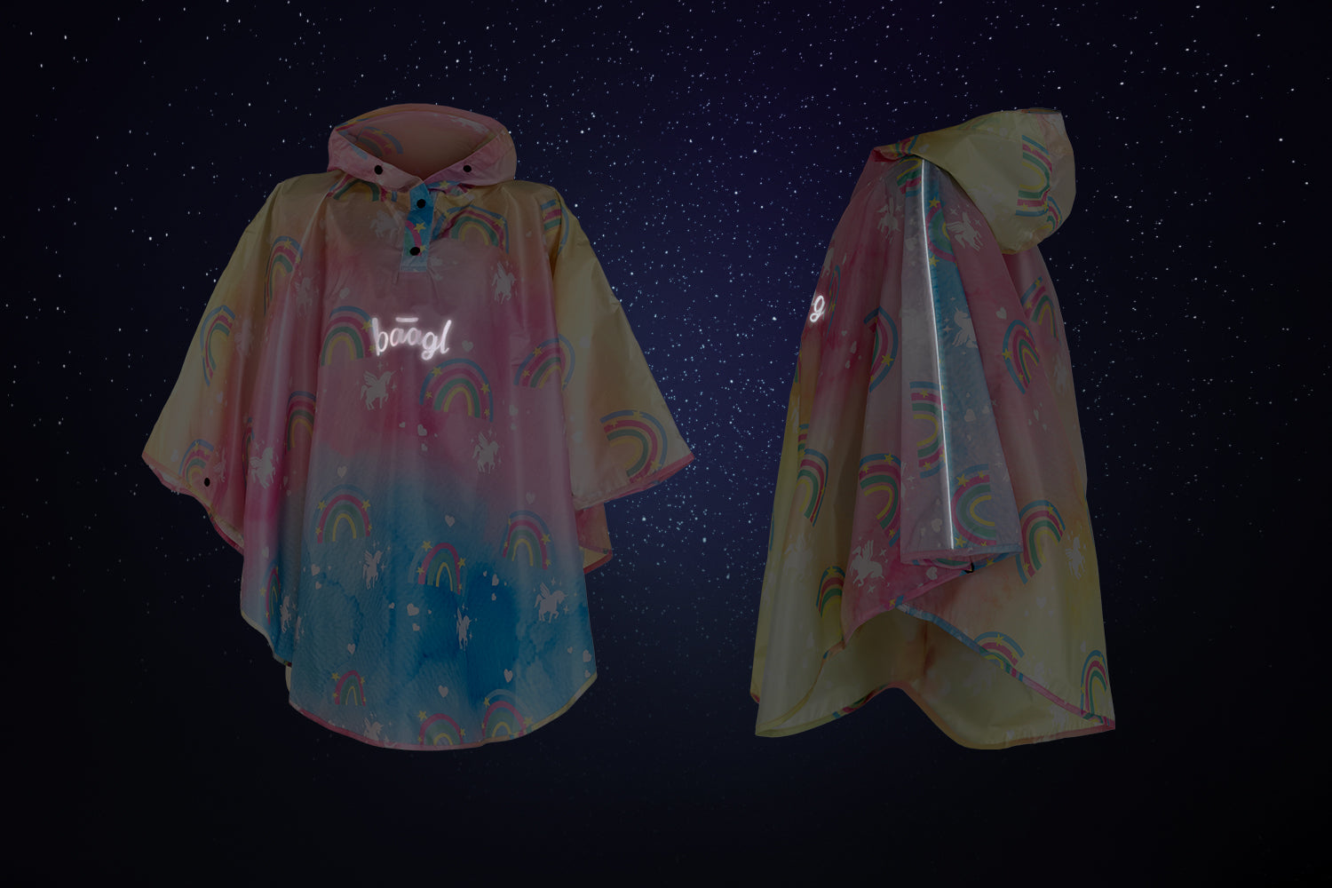 baagl-unicorn-poncho-pluie-enfant-licorne-xs-90-110-cm image 7