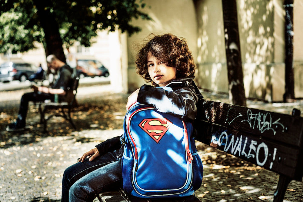 baagl-superman-sac-dos-gar-on-poncho-pluie-original image 2