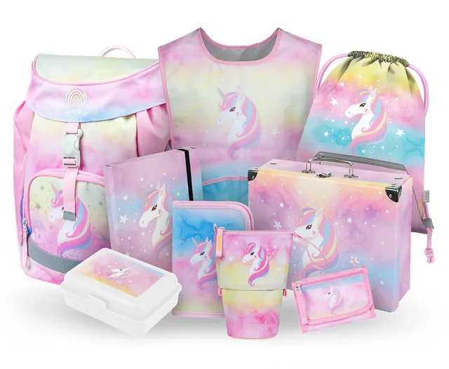 baagl-airy-rainbow-unicorn-v-cartable-licorne-ensemble image 1